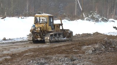 В Саранске началось строительство тренировочного трека ледового спидвея